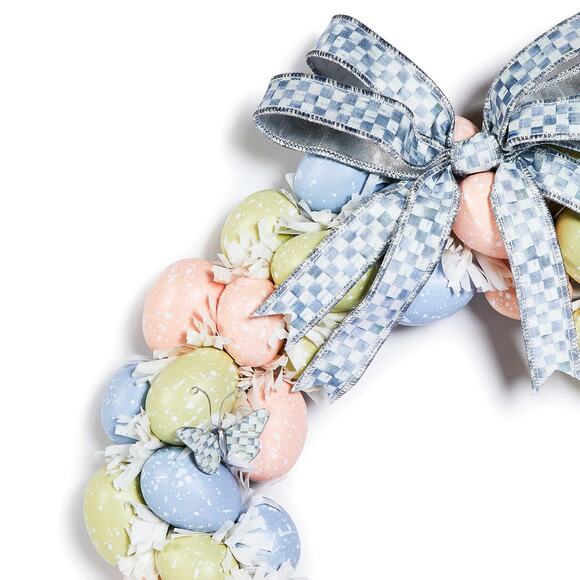 Brand New Mackenzie-Childs MacKenzie-Childs Cameo Egg 15" Wreath - Picture 2 of 3